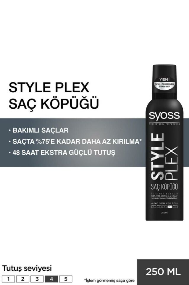 Syoss Saç Köpüğü 250 ml Style Plex No : 4