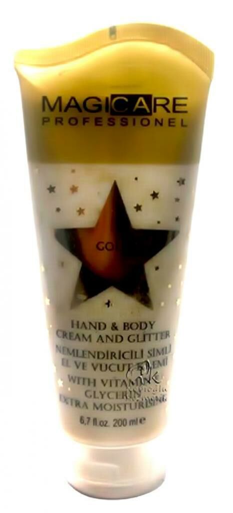 Magicare Glitter Simli El ve Vücut Kremi Gold