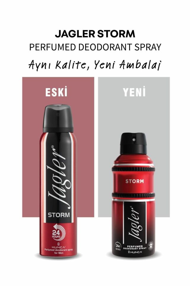 Jagler Storm Set Edt 90ml + Deodorant 150 ml Erkek YENİ DEO