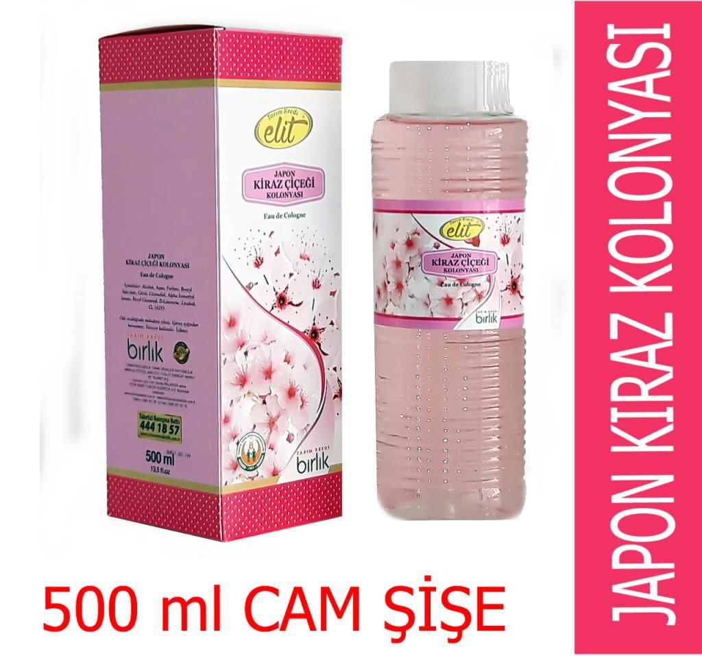 Elit Japon Kiraz Çiçeği Kolonyası 500ML Cam Şişe