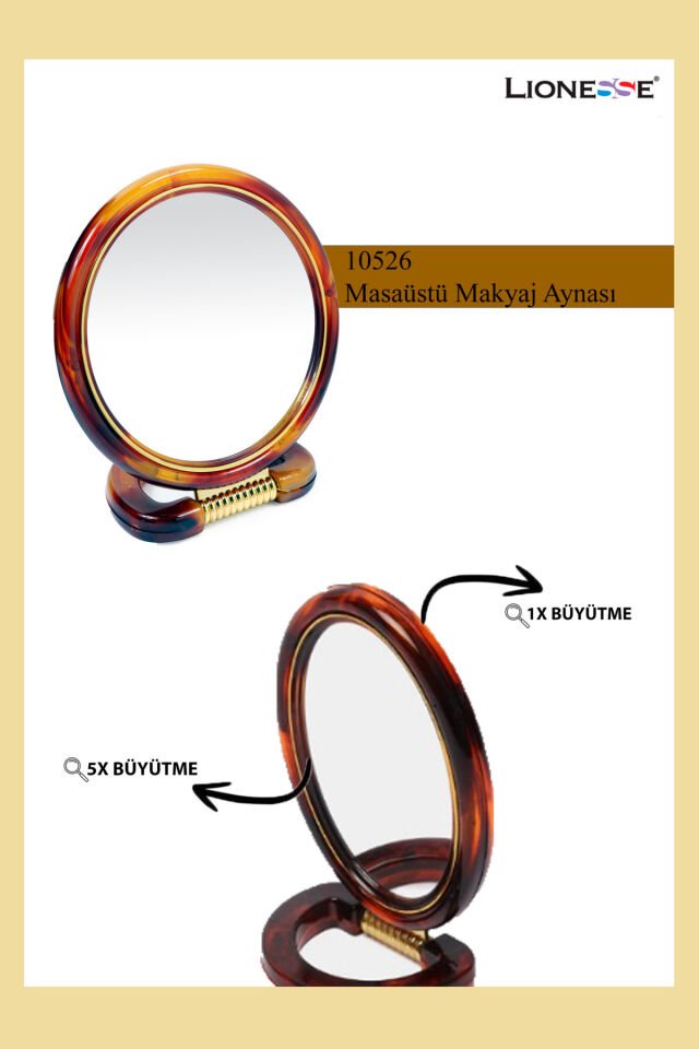 Tarko Lionesse 10526 Çift Taraflı Bütüeçli Oval Ayna
