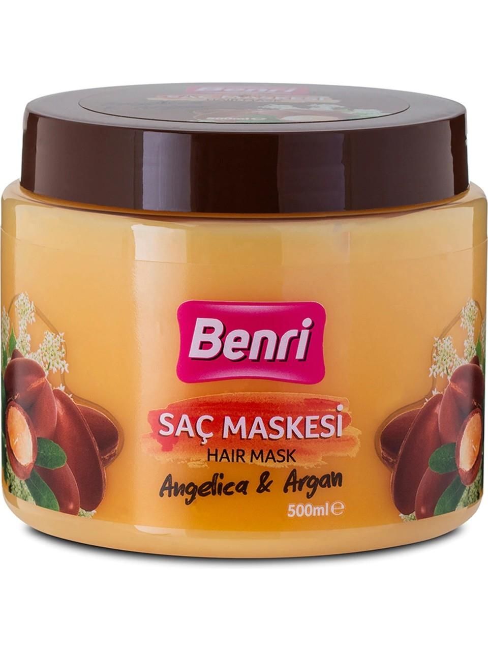 Benri Saç Maskesi Angelica ve Argan 500 ml