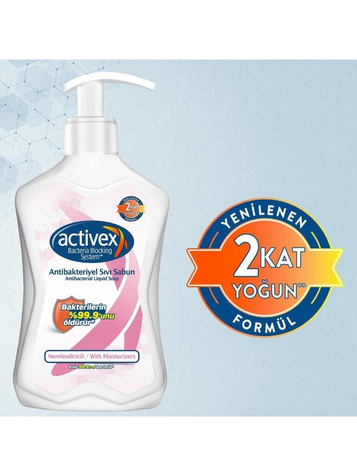 Activex Antibakteriyel Sıvı Sabun 700 ml Nemlendirici Pompalı
