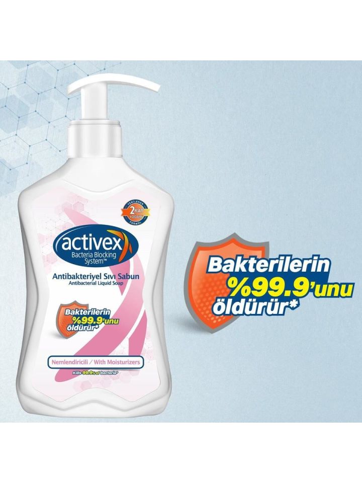 Activex Antibakteriyel Sıvı Sabun 700 ml Nemlendirici Pompalı