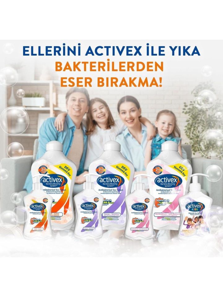 Activex Antibakteriyel Sıvı Sabun 700 ml Nemlendirici Pompalı