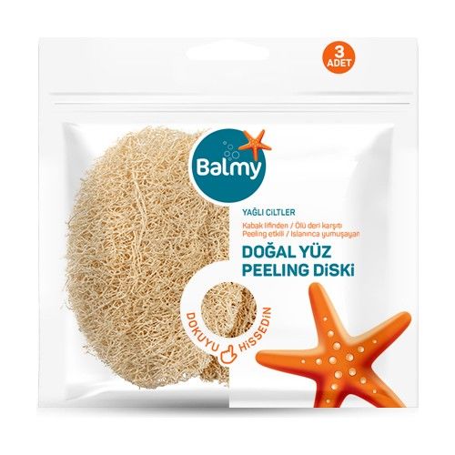 Balmy Doğal Yüz Peeling Diski 3 lü