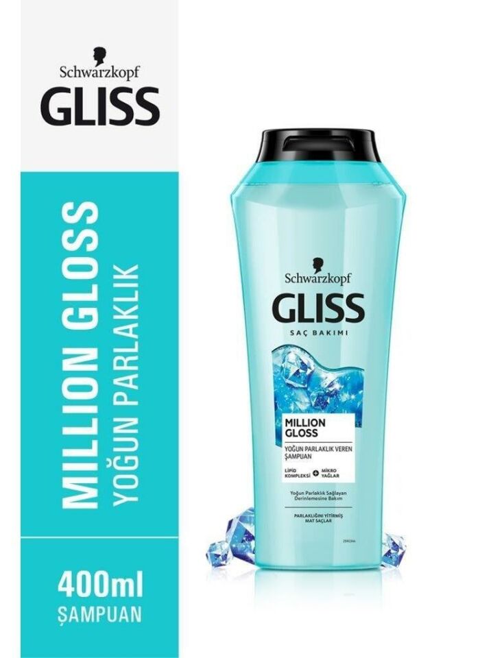Gliss Şampuan Gliss Million Gloss 400 Ml Yoğun Parlaklık