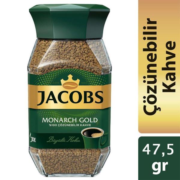 Jacobs Monarch Gold 47,5 gr. Cam Kavanoz 6 lı