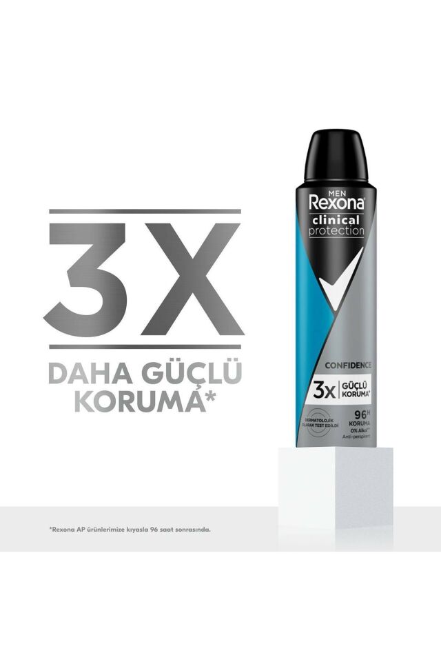 Rexona Deodorant Men Spray 150 Ml Clinical Protection 3X Güçlü Koruma