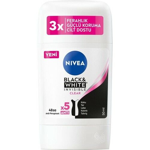 Nivea Stick Kadın Black White Invisible Clear 50 Ml
