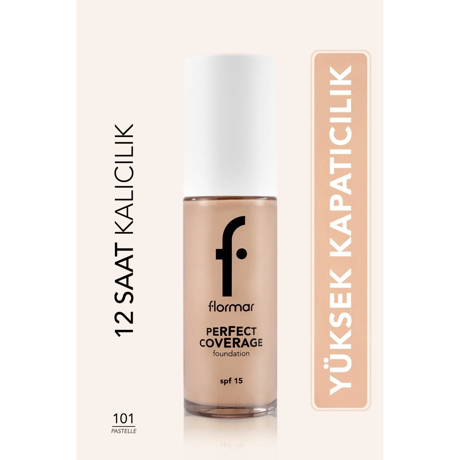 Flormar Perfect Coverage Fondöten 101 Pastelle-  yeni