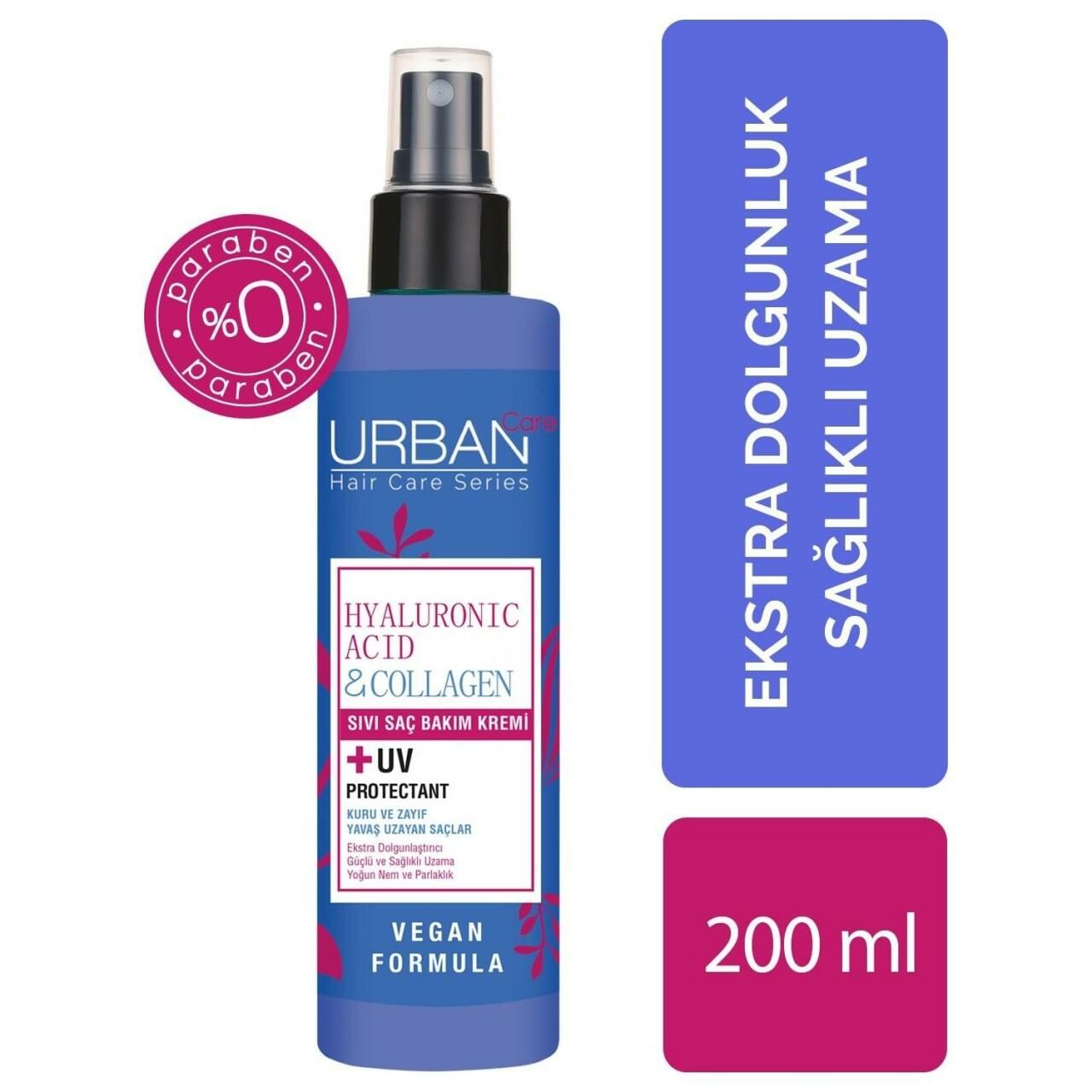 Urban Care Hyaluronic Acid ve Collagen Sıvı Saç Bakım Kremi 200 Ml
