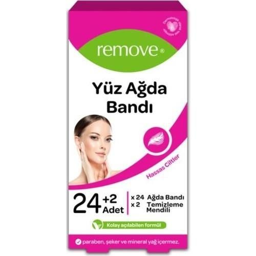 Remove Yüz Ağda Bandı 24 Lü Set Hassas Ciltler