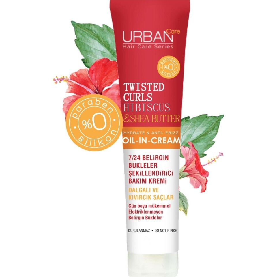 Urban Care Hibiscus Ve Shea Yağı Içeren Bukle Belirginleştirici Durulanmayan Bakım Kremi 175 ml