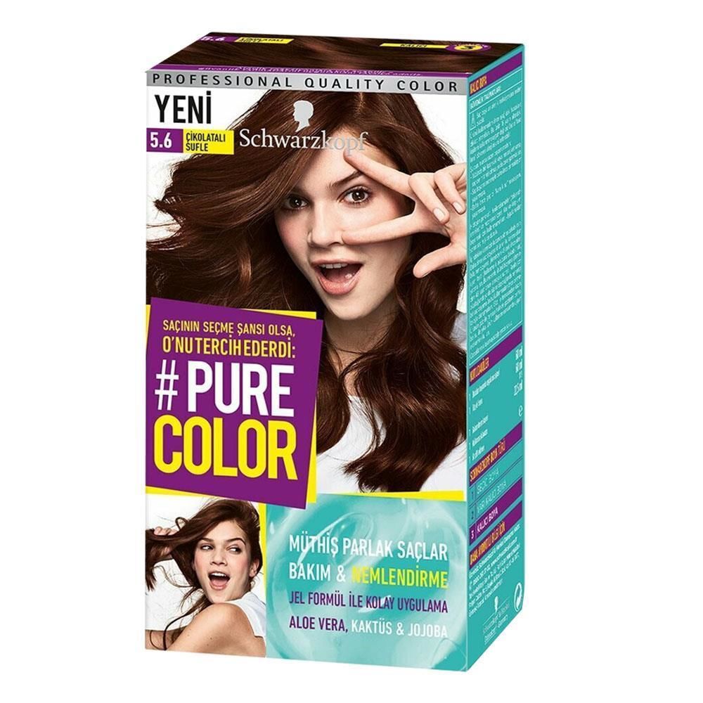 Schwarzkopf Pure Color Jel Saç Boyası 5.6 Çikolatalı Sufle