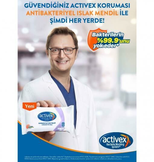 Activex Antibakteriyel Islak Havlu Hassas 56 Yaprak