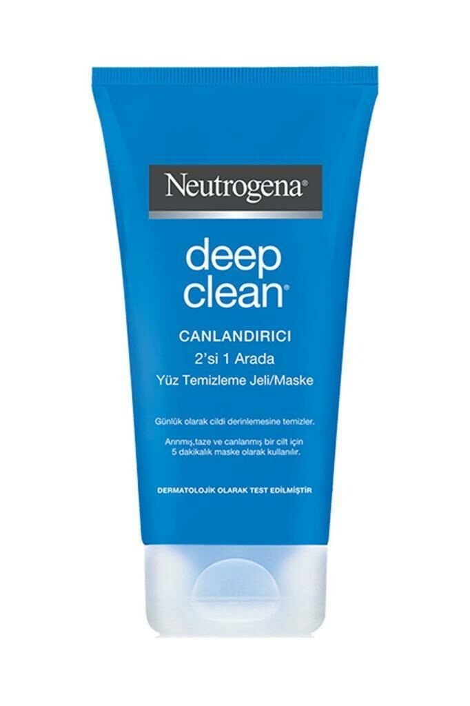 Neutrogena Deep Clean 2 si 1 Yüz Temizleme Jeli + Maske 150 ml