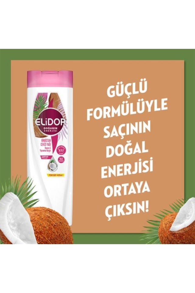 Elidor Hindistan Cevizi Yağı Şampuan 400 Ml
