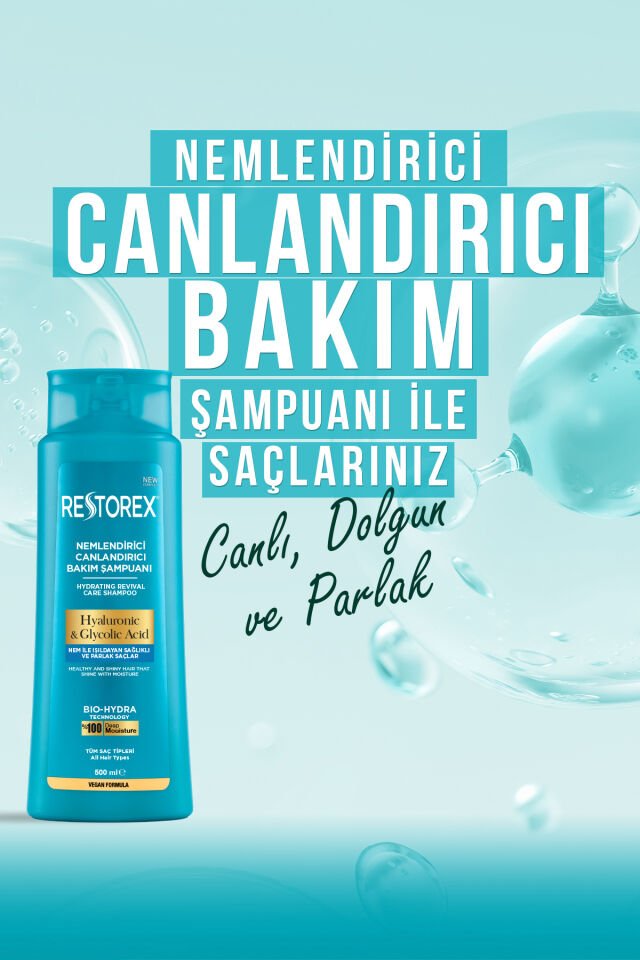 Dermokil Şampuanı 500 ml Nemlendirici Canlandırıcı , Hyaluronic