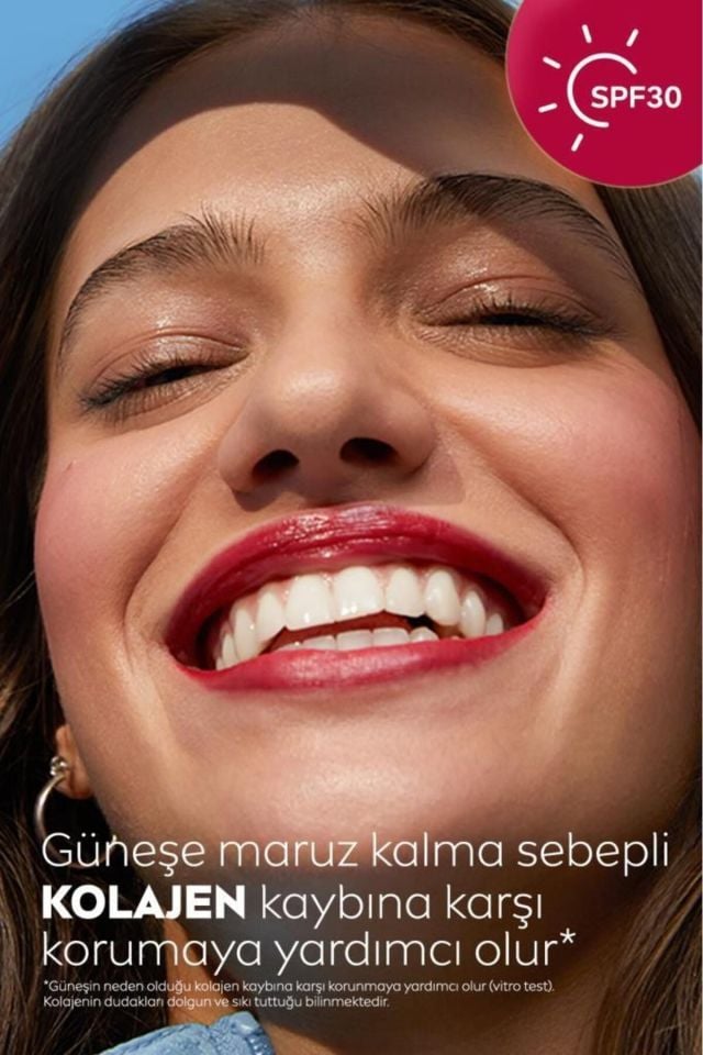 Nivea Lip Balm Bakımlı ve Renkli Dudak Balmı Kırmızı 4,8Gr Red Nemlendırme,Spf30,Doğal Yağlar,E Vitamini,Dudak Ve Yanaklar Için