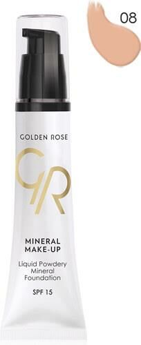Golden Rose Mineral Fondöten No: 08 - 35 ml - Liquid Powder Mineral Foundation Spf 15 No: 06 35 ml
