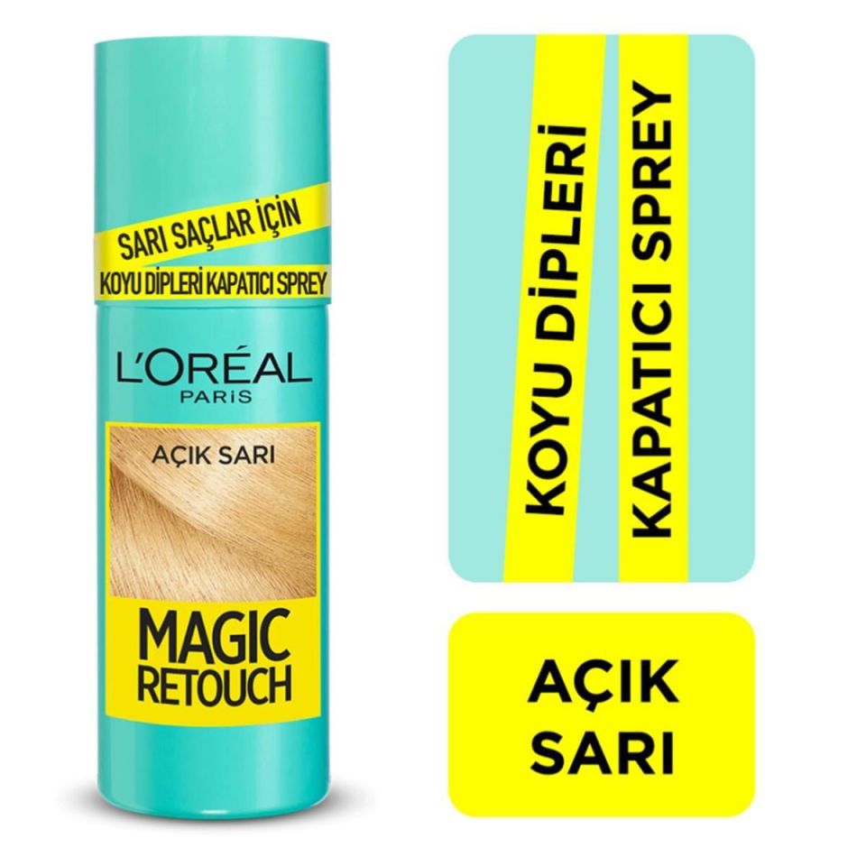 LOREAL Magic Retouch Açık Sarı Sprey Saç Dip Boyası