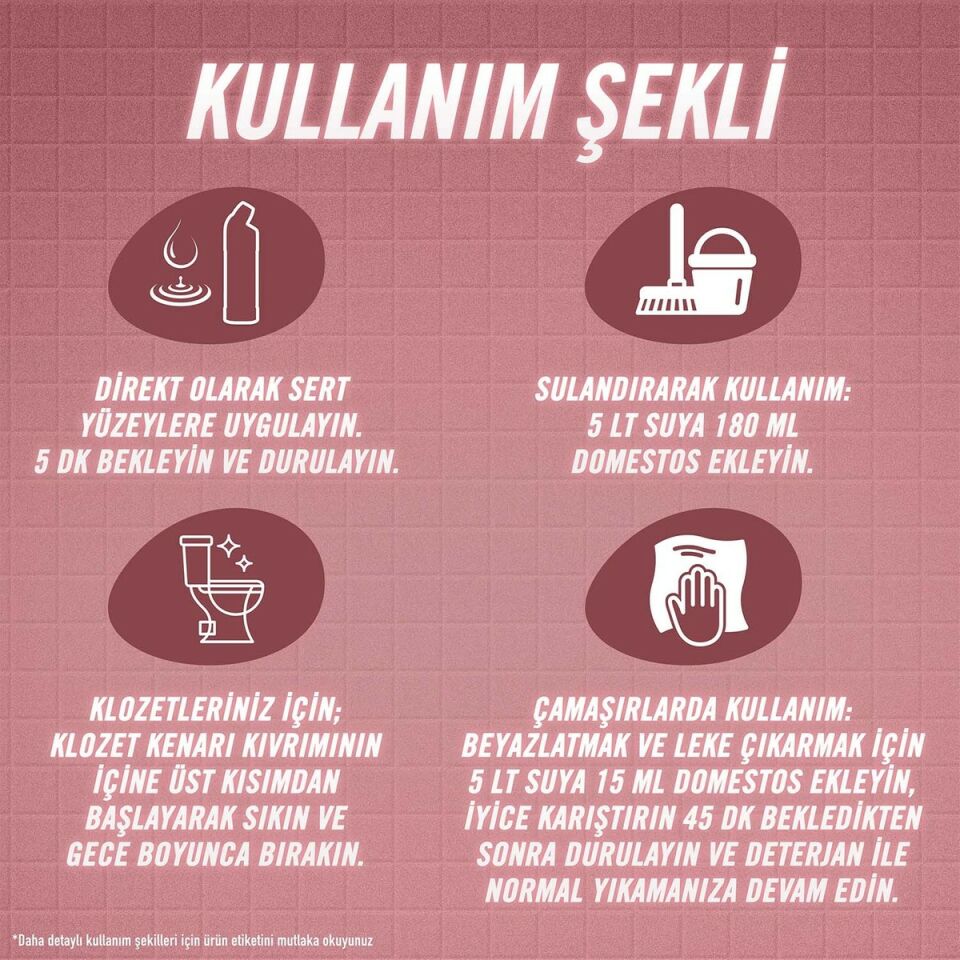 Domestos Çamaşır Suyu Beyaz Sabun Ferahlığı 1850 Ml