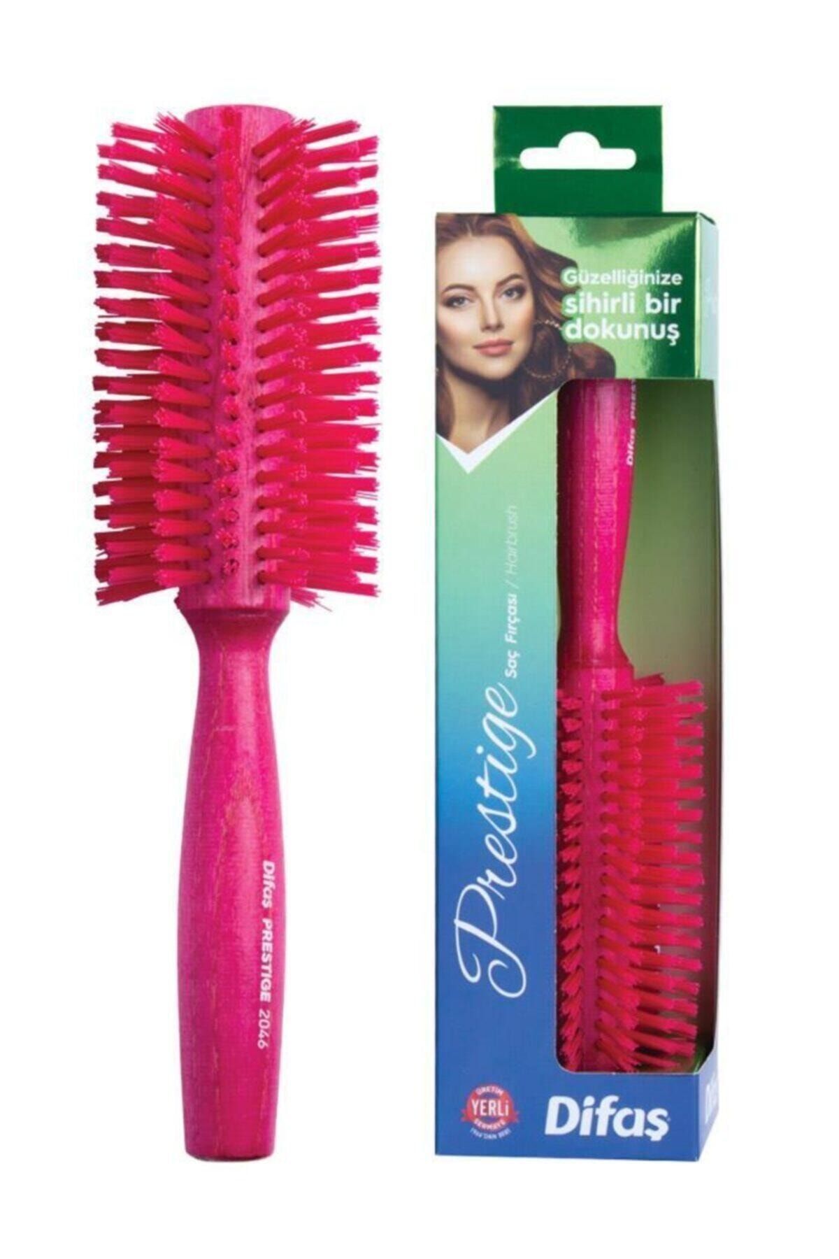 Difaş Saç Fırçası 2046 - Yuvarlak Kıl Frça Büyük