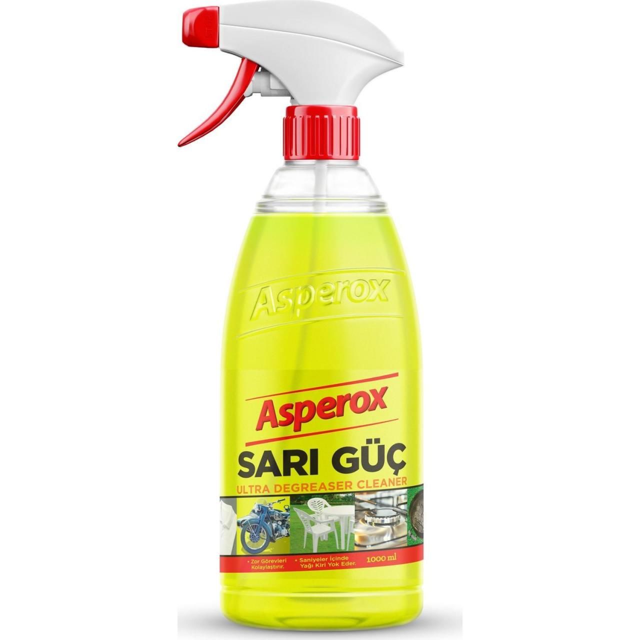Asperox Sarı Güç Çok Amaçlı Ultra Yağ Çözücü 1000 Ml Sprey