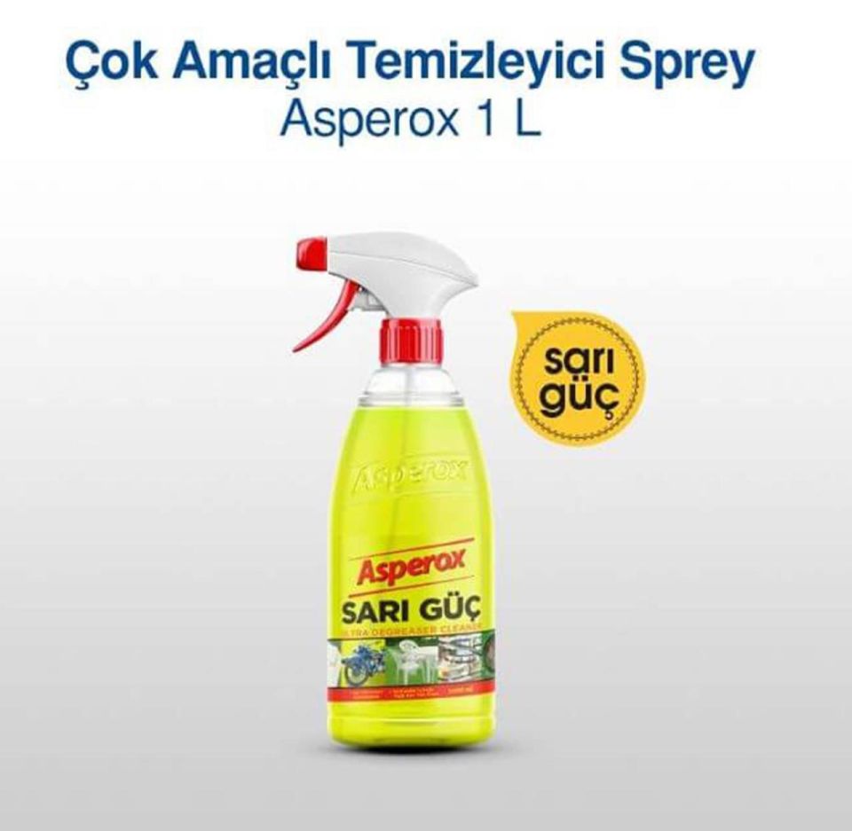 Asperox Sarı Güç Çok Amaçlı Ultra Yağ Çözücü 1000 Ml Sprey