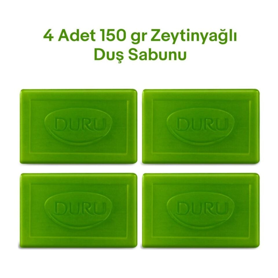 Duru Natural Olive Zeytinyağı Özlü Duş Sabunu 600 gr ( 150g x 4 )