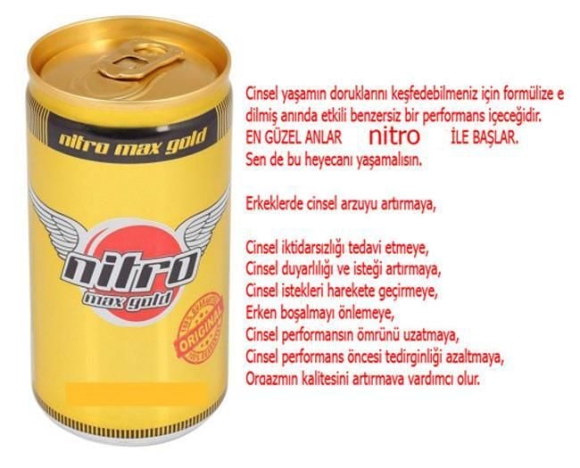 Nitro Max Gold Enerji İçeceği 150ml Ginseng Drink