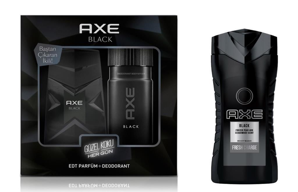 Axe Black Set 100ml Edt+150ml Deodorant+250ml Duş Jeli