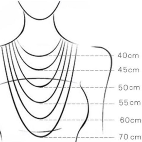 70 cm. 8 Ayar Altın Pullu Zincir