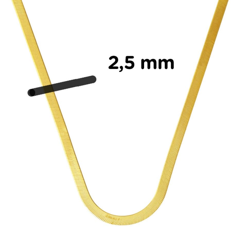 Ezme 14 Ayar Altın Zincir 45 cm.