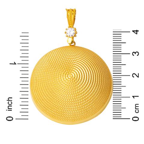 Beypazarı 14 Ayar Altın Kolye 3,5 cm Çaplı