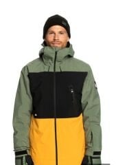 Quiksilver Sycamore Erkek Yeşil-Sarı Kayak Montu