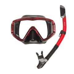 Subzero Code Maske Şnorkel Set - Kırmızı/Siyah