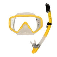 Subzero Code Maske Şnorkel Set - Sarı/Şeffaf