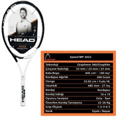 Head Speed MP 2022 Kordajsız Tenis Raketi