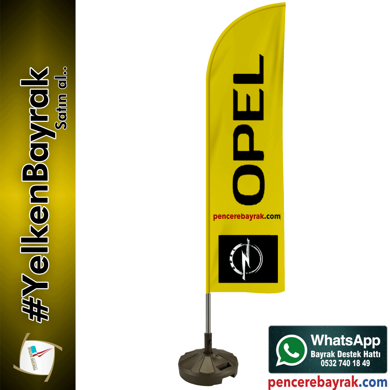 Yelken Bayrağı | Opel Logolu