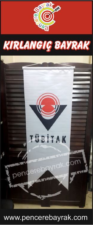 Tübitak Kırlangıç Saten Bayrak 50x150 cm