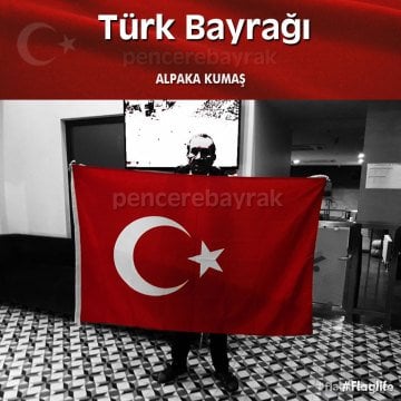 Türk Bayrağı 100x150 cm Alpaka