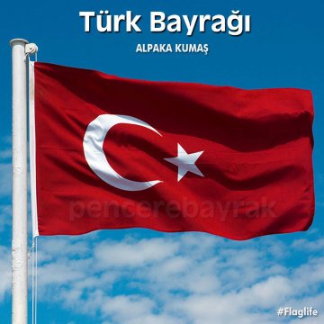 Türk bayrağı 300x450 cm Alpaka