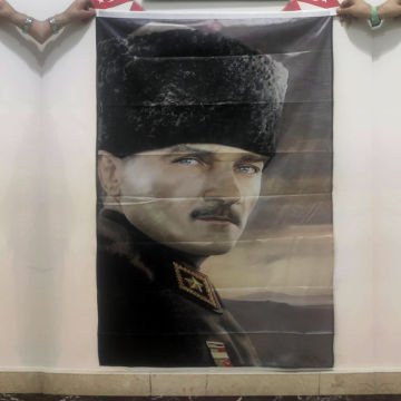 Atatürk Bayrakları - ATA 17 - Raşel Kumaş Baskılı