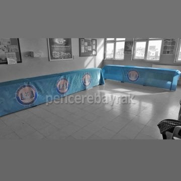 Masa Örtüsü | Okul Logo'lu | Viranşehir Ortaokulu Özel Sipariş