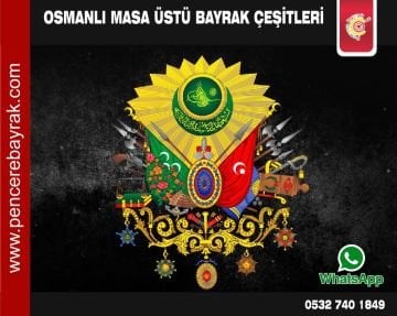 Osmanlı Mühürlü Yeşil Masa Bayrağı