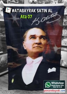 Atatürk Posteri Bayrağı Çeşitli Ebatlarda İmalat ATA 07