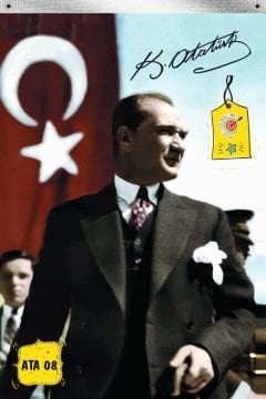 Atatürk Bayrak | Raşel Kumaş Baskılı | ATA 08