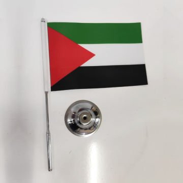 Filistin Masa Bayrağı | Tek Direkli Krom Kaplama